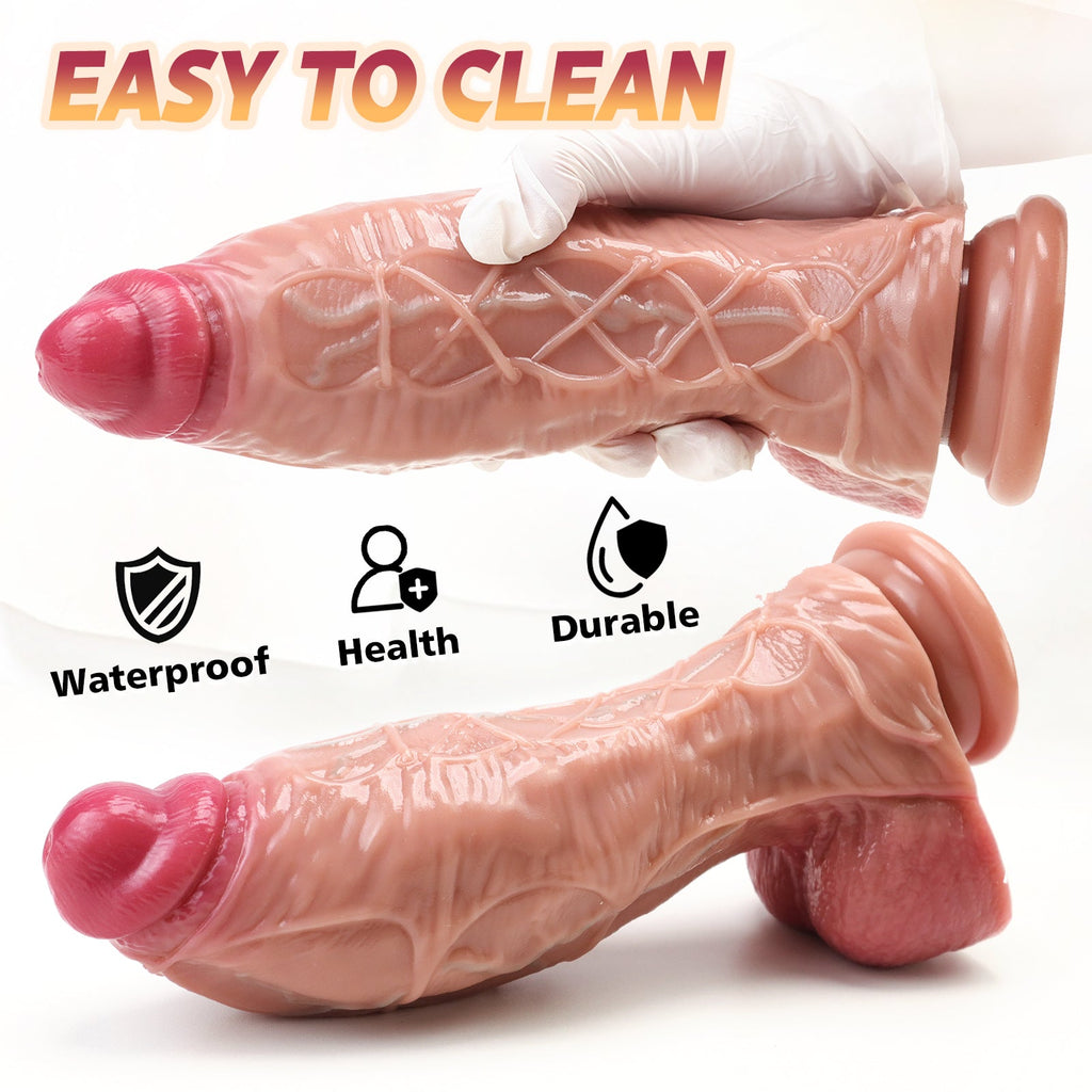 10.4 Inch Thick Realistic Dual Density Dildo - Tarisss Sex Toy Store