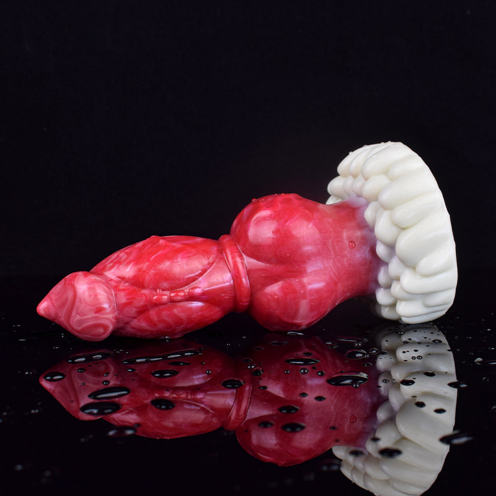 Fantasy Huge Dog Dildo - Big Knotted Animal Penis Vagina Masturbator Anal Plug Toy