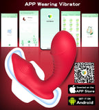 APP Controlled Clitoral Vibrator - Double End G Spot Dildo Vibrator Clit Stimulator