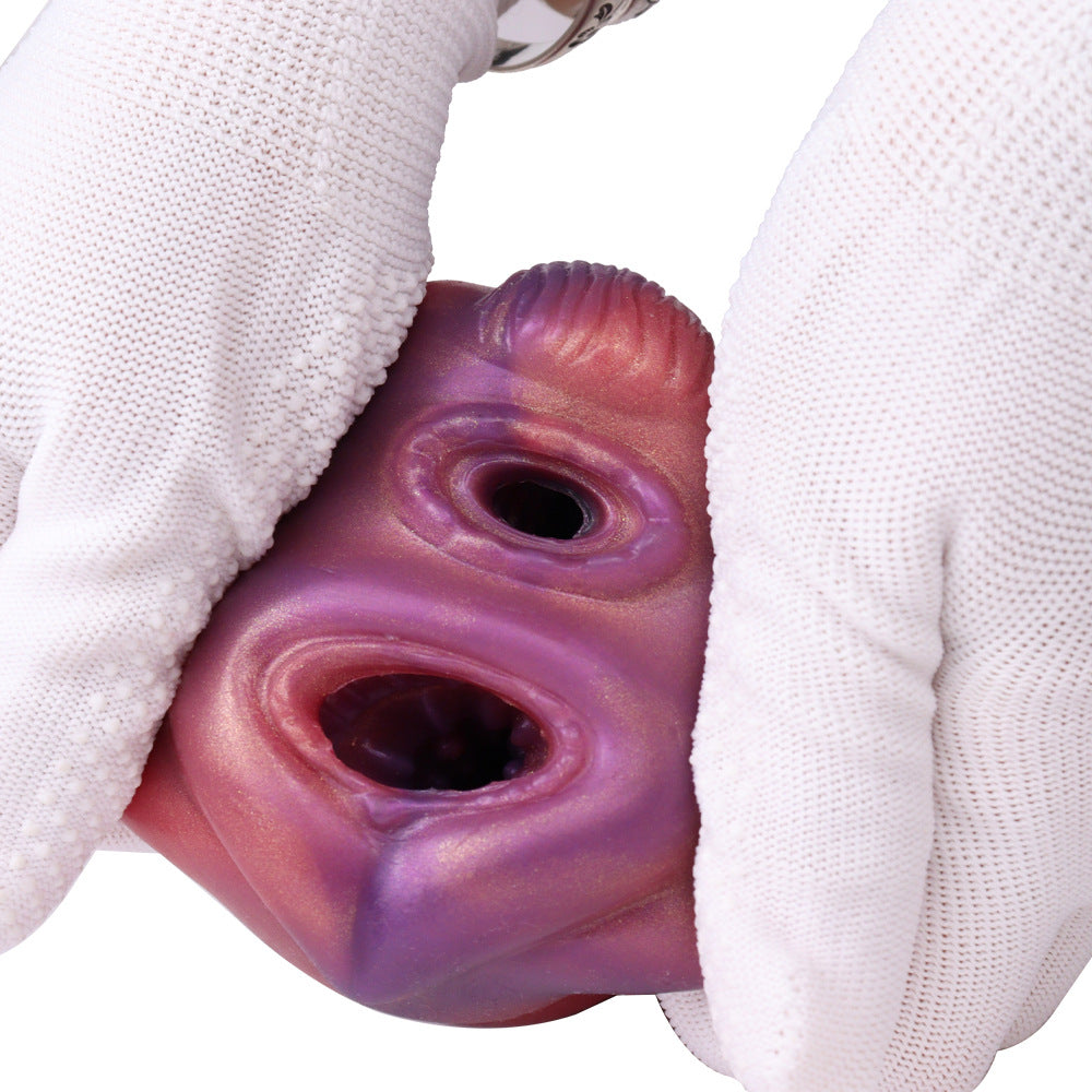 Fantasy Monster Pocket Pussy Male Masturbator - Double Hole Penis Masturbation Silicone Stroker