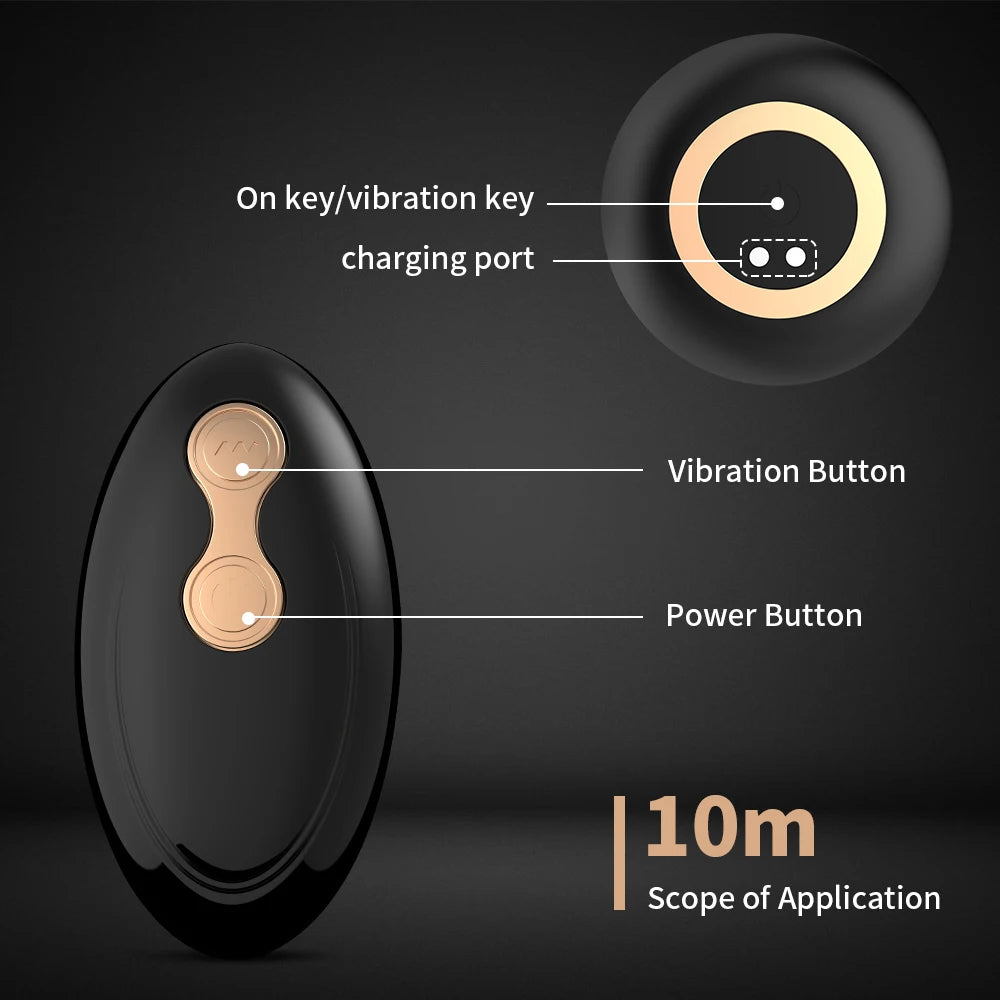 Remote Control Finger Prostate Massager - Clamp Vibrating Anal Plug Sex Toys for Men Women