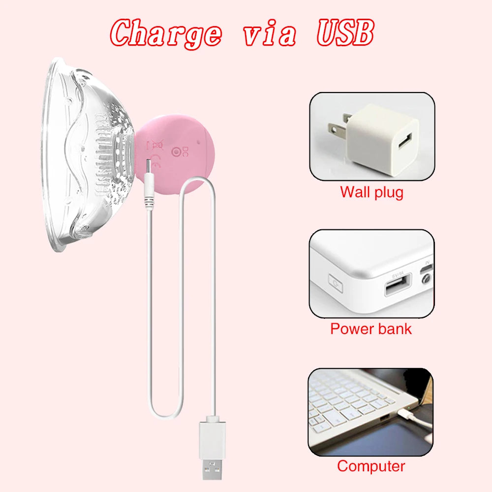 Nipple Sucker Massager - Breast Pump Rotating Clamp Stimluation Women Sex Toys Novelty Gifts