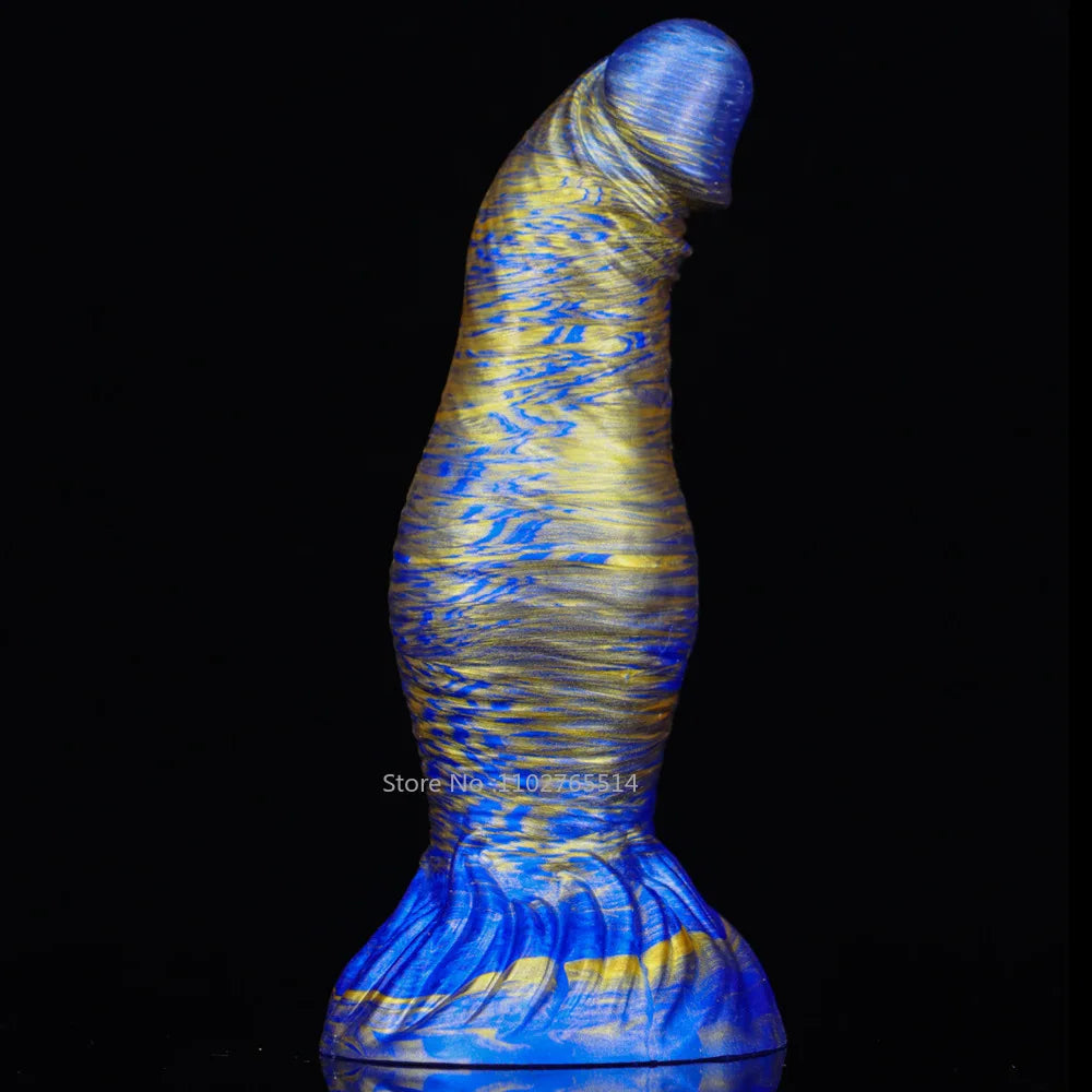 Exotic Knot Anal Dildo Butt Plug - Realistic Geoduck Silicone Dildos Sex Toy for Women