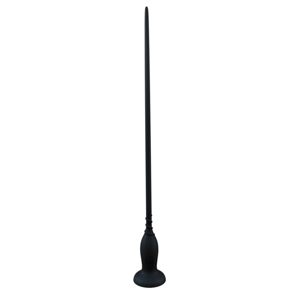 11 Inch Black Silicone Vibrating Penis Plug - Tarisss Sex Toy Store