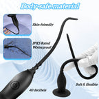 11 Inch Black Silicone Vibrating Penis Plug - Tarisss Sex Toy Store