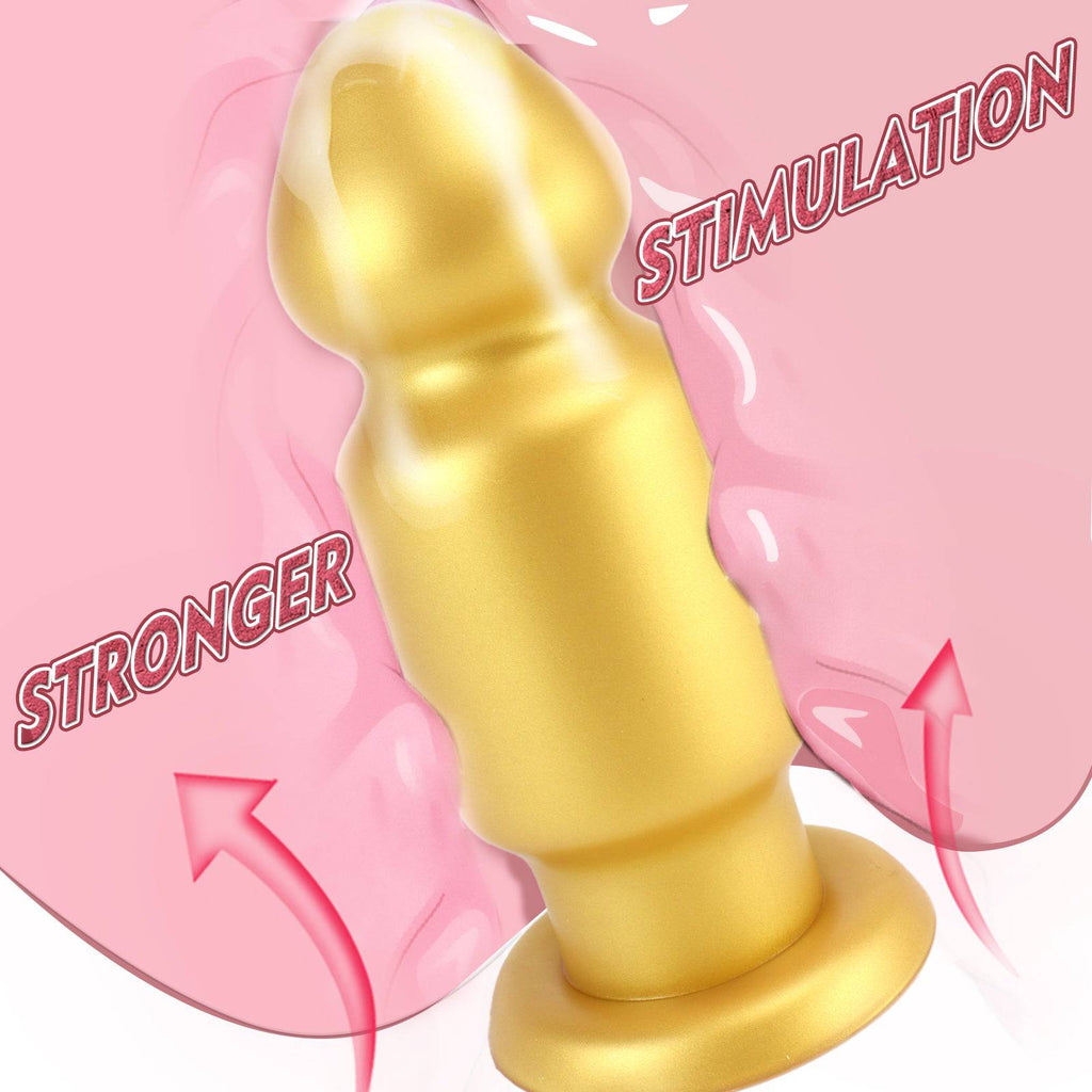 11 Inch Yellow Silicone Butt Plug Dildo - Tarisss Sex Toy Store