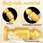 11 Inch Yellow Silicone Butt Plug Dildo - Tarisss Sex Toy Store