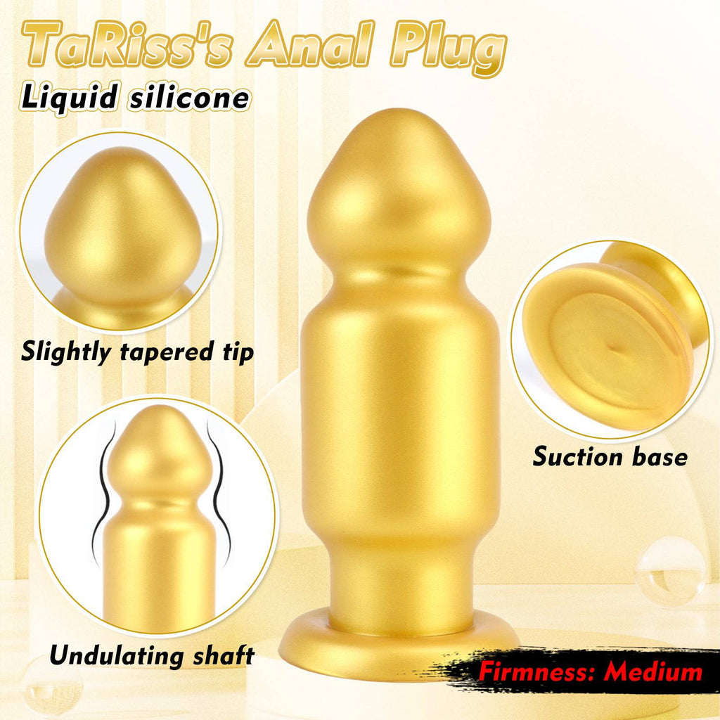 11 Inch Yellow Silicone Butt Plug Dildo - Tarisss Sex Toy Store