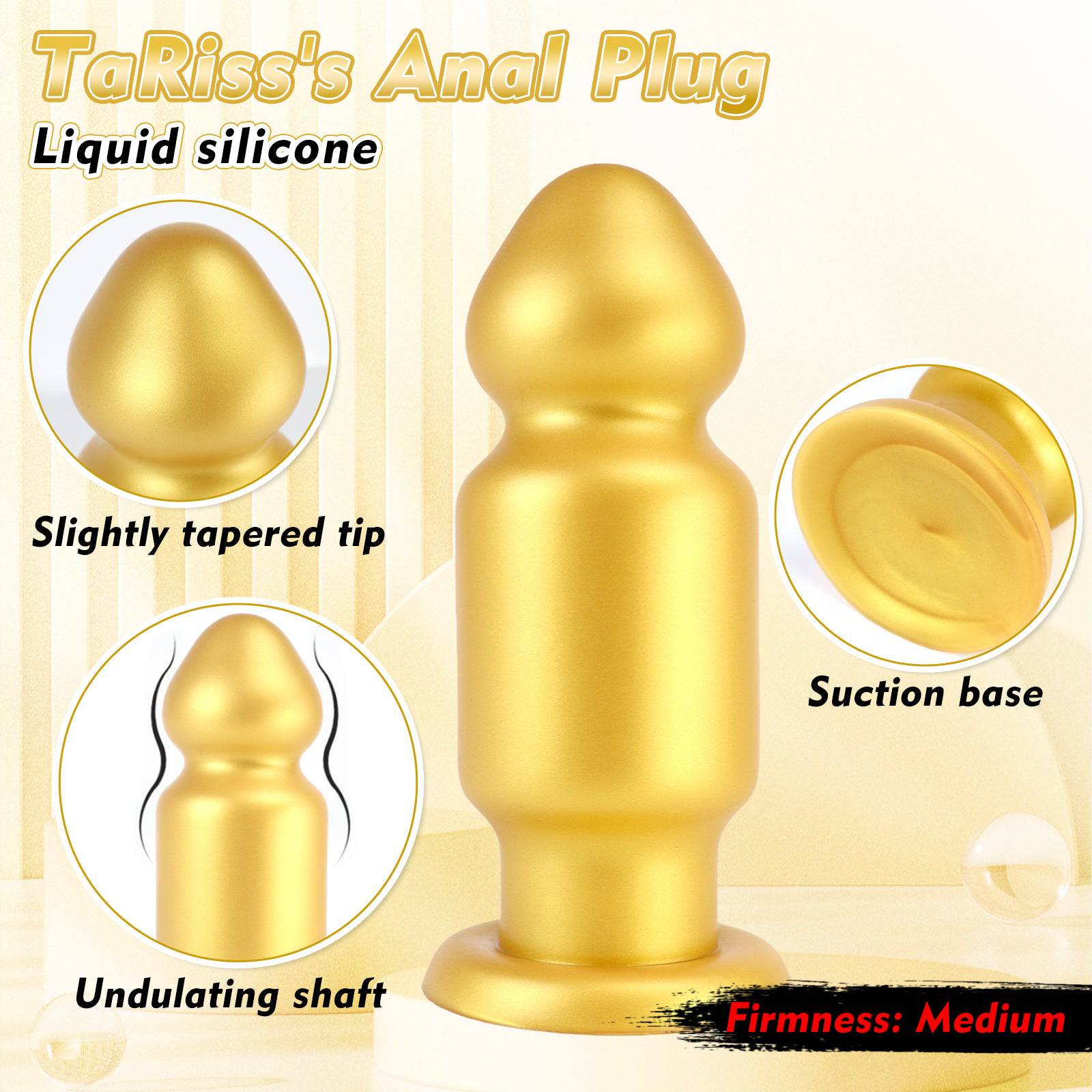 11 Inch Yellow Silicone Butt Plug Dildo - Tarisss Sex Toy Store
