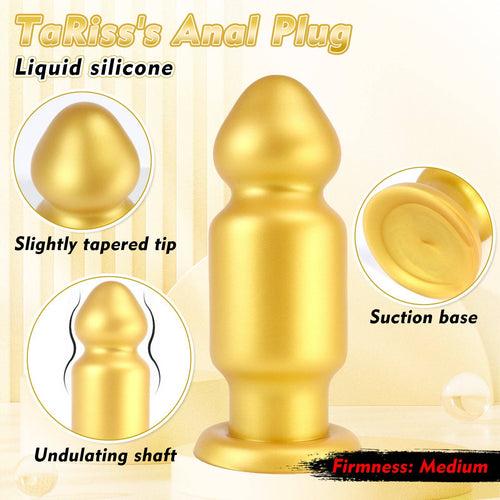 11 Inch Yellow Silicone Butt Plug Dildo - Tarisss Sex Toy Store
