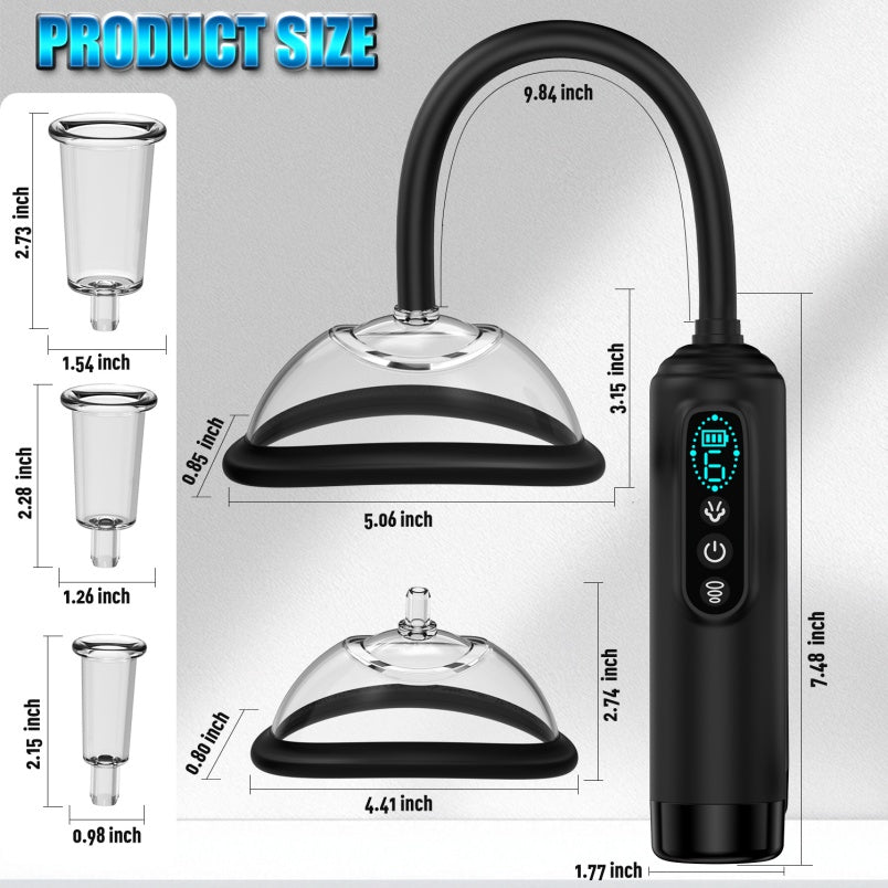 Smart Silicone Suction Vagina Pump - Multi-Frequency Female Masturbation Massager