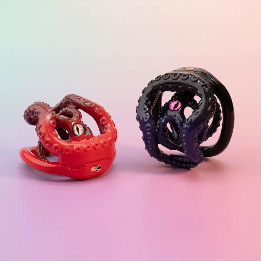 OctaCore Octopus-Inspired Dual-Layer Biomechanical Chastity Cage🐙