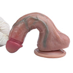 Realistic Dildo Butt Plug Prostate Massager - Silicone Lifelike Vaginal Anal Sex Toys for Women