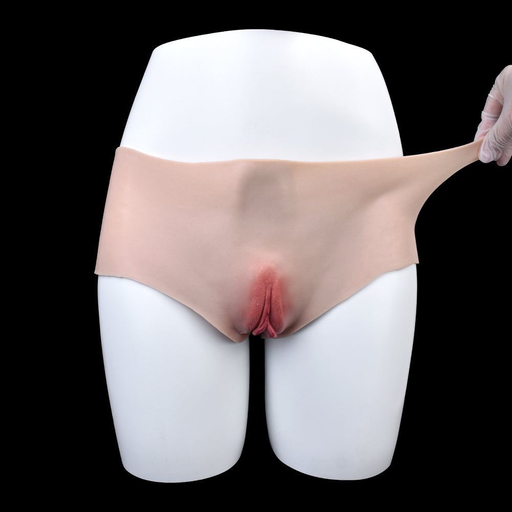 Life Size Silicone Pussy Panty - Realistic Pussies Briefs Underwear Sex Toys for Men Gay Play
