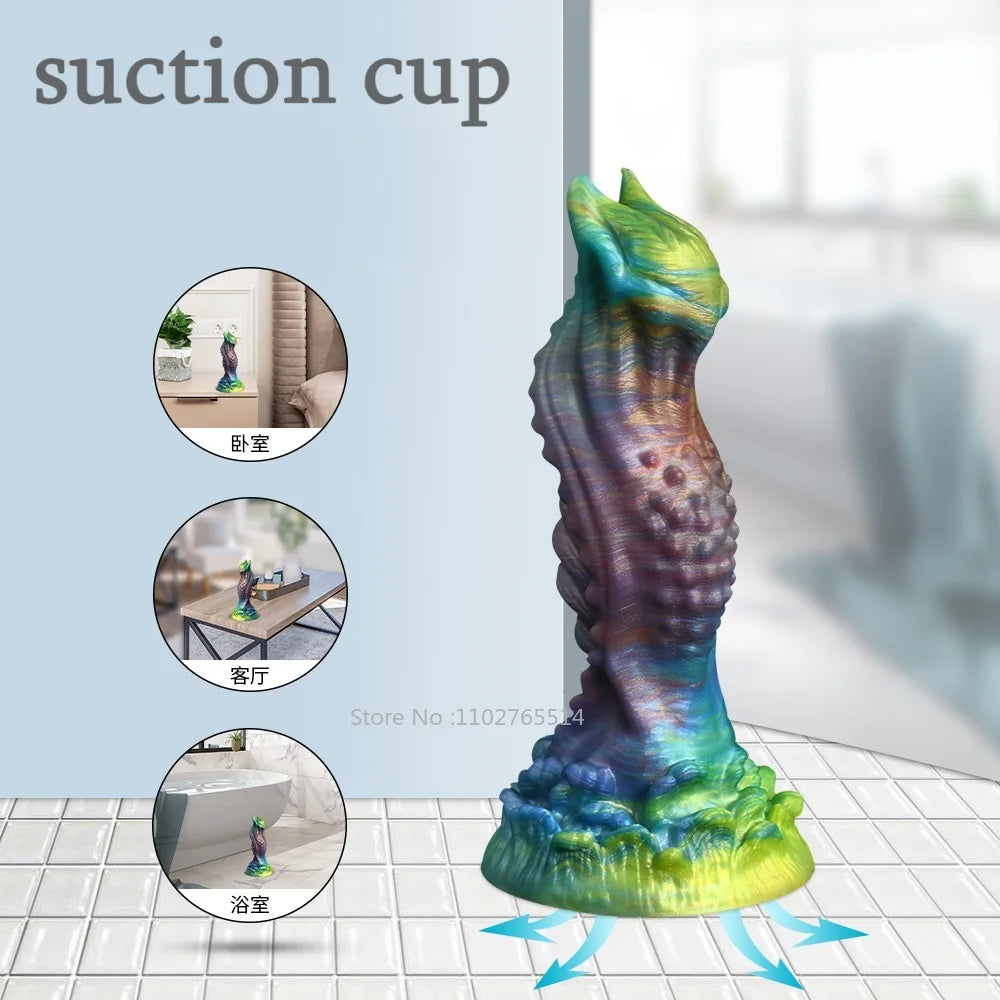 Alien Monster Dildo Butt Plug - Luminous Silicone Anal Dildo Male Female Sex Toys