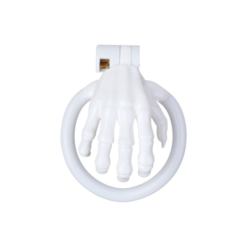 Skeleton Hand Chastity Cage – Lightweight Resin Male Chastity Device