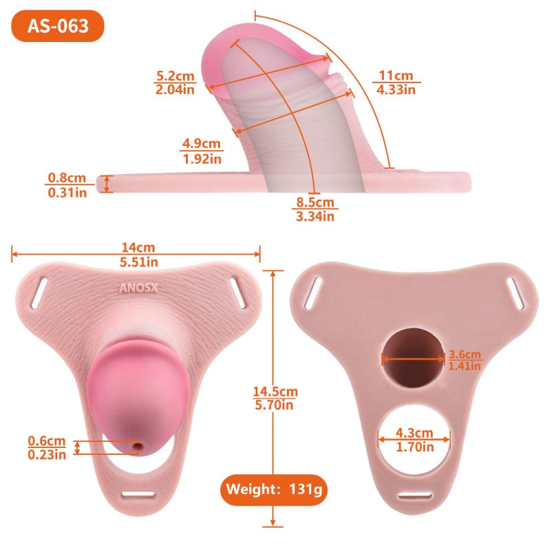 Silicone Wearable Chastity Cage – Prostate-Fitting Male Restraint Device