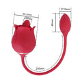 Rose Clit Clamp Panty Egg Vibrating Anal Orgasm - Dual End Clitoral Vibrator Sex Toys for Women