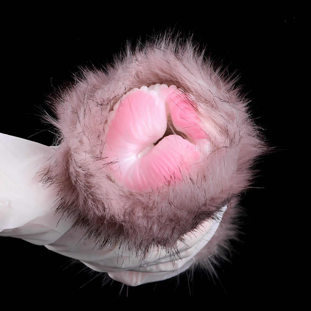 Furry Dog Pocket Pussy — Realistic Animal Vagina Double-Open Masturbator | Domlust Fetish Silicone