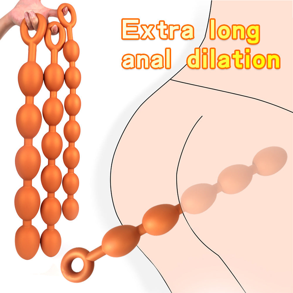 Dragon Egg Huge Dildo Anal Beads - Soft Silicone Anal Expander Wild Sex Pleasure