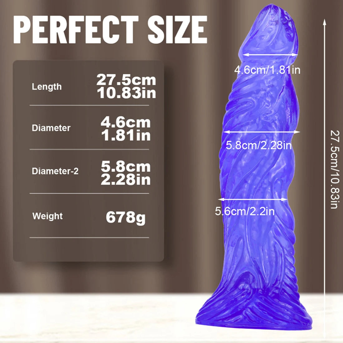 Large Monster Dildo Anal Dilator Butt Plug - Exotic Giant Anal Plug Sex Toys for Women Men
