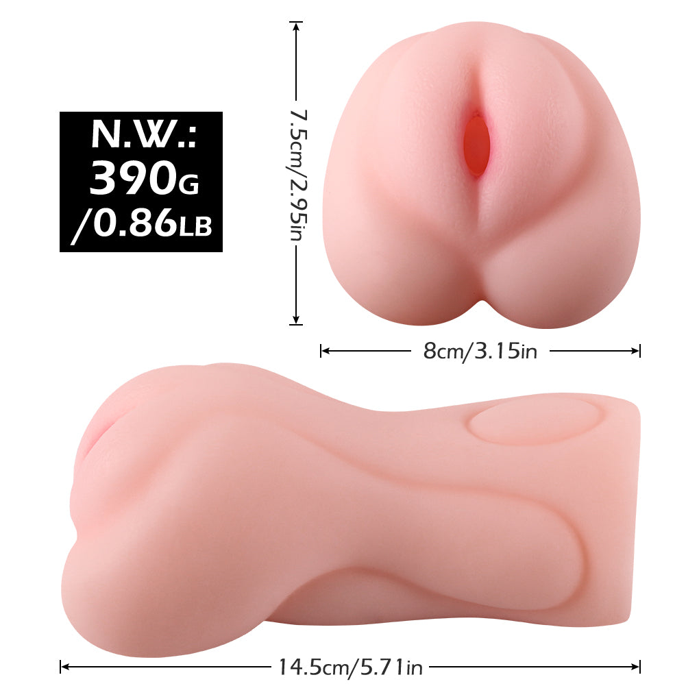 Realistic Pocket Pussy Sex Toy - Life Size Women Vaginal Blowjob Penis Male Masturbator