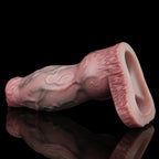 Fantasy Penis Sleeve Sheath - Realistic Dogdildo Knotted Cocksleeve Condom Male Sex Toy