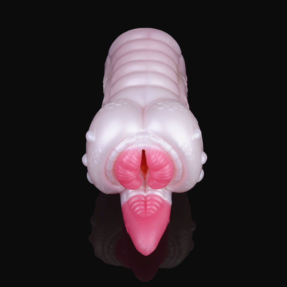 Fantasy Alien Pussy Pocket Masturbator - Silicone Tongue Vaginal Penis Beast Sex for Men