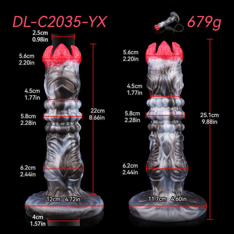 Monster Bud Ovipositor Dildo - Vaginal Anal Expansion Women Masturbating Silicone Toy