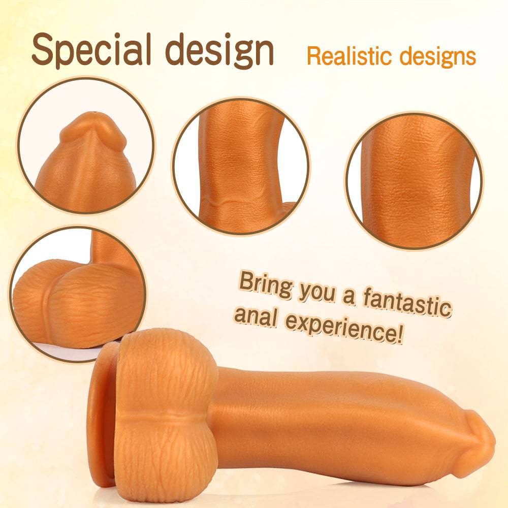 12.2 Inch Yellow Thick Realistic Huge Dildo - Tarisss Sex Toy Store