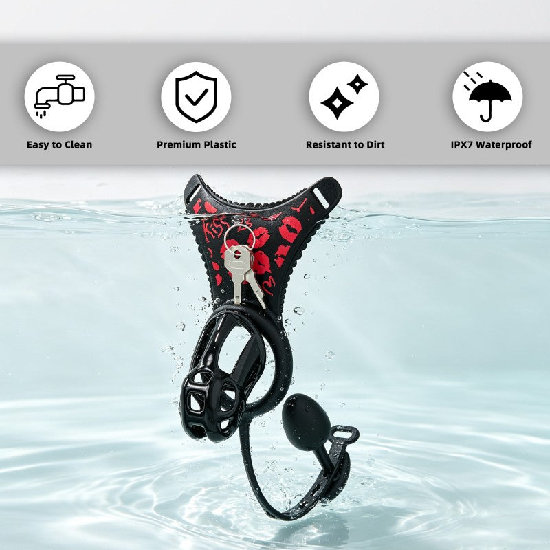 Upgraded Cobra Chastity Cage With Underwear & Plug – Complete Locked Set GSD Series