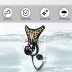 Spiked Chastity Cage Harness Set with Remote Vibrating Anal Plug GSD