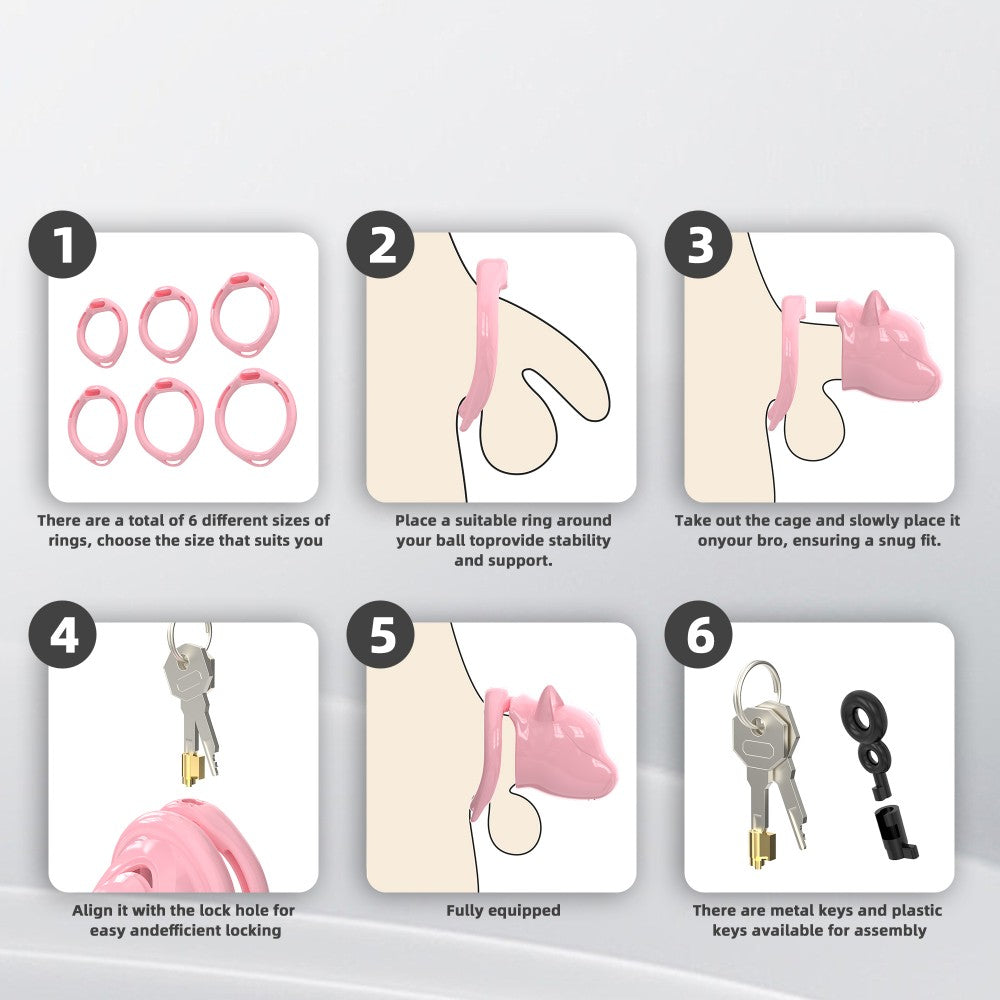 Puppy Chastity Cage for Men – Breathable Urinary Design, Lightweight Secure Fit