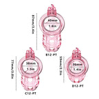 Soft Cobra Chastity Cage Set – Flexible Silicone Cobra Cage with 6 Rings & Lock System