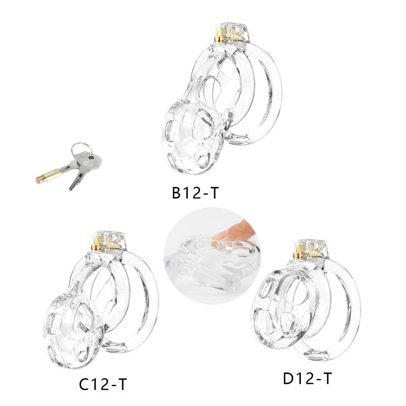 Soft Cobra Chastity Cage Set – Flexible Silicone Cobra Cage with 6 Rings & Lock System