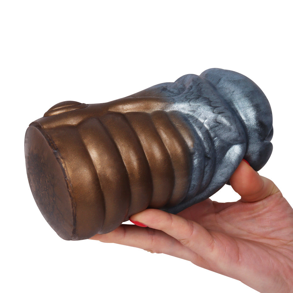 Beast Pussy Pocket Masturbation Cup - Metal-like Vaginal Penis Masturbator Sex Toys for Men