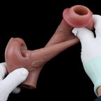 Life Size Penis Sleeve Sheath - Open-end Silicone Cocksleeve Extender Sex Toys for Men