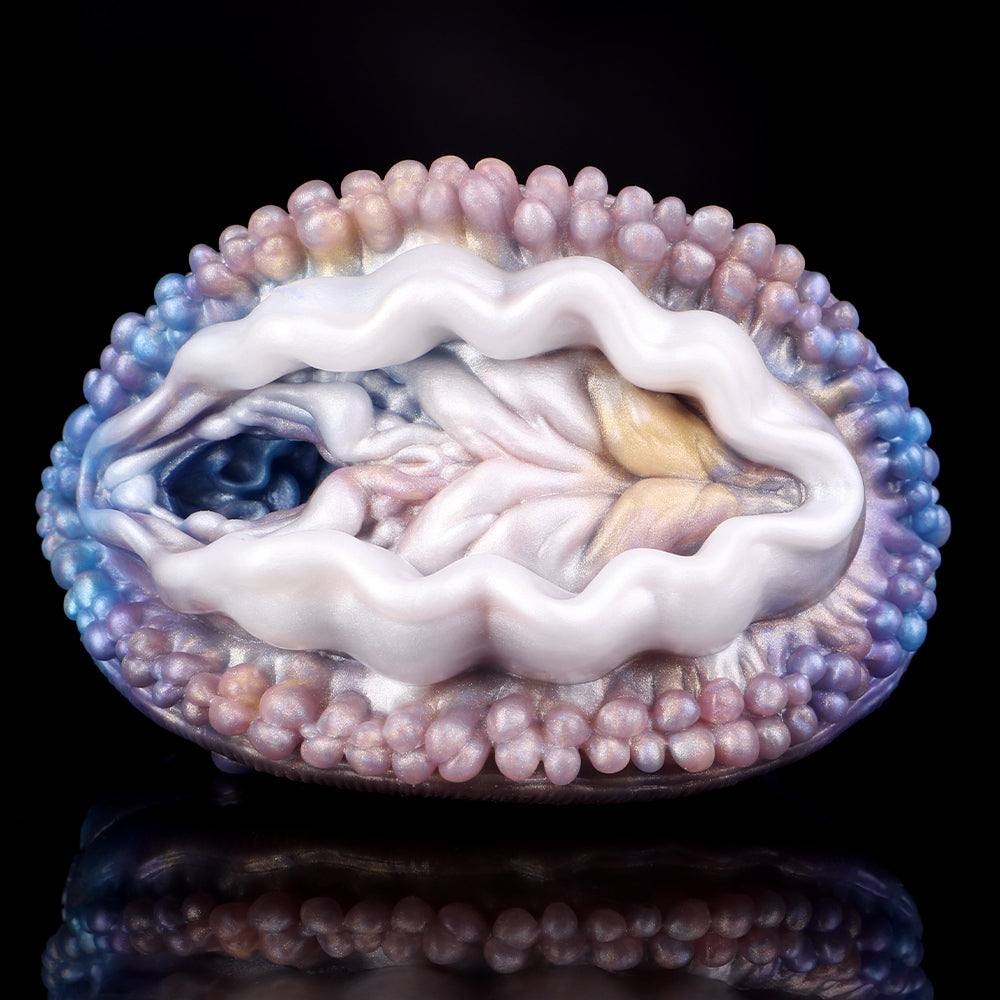 Fantasy Abalone Pocket Pussy – Premium Platinum Silicone Masturbator Sleeve for Men
