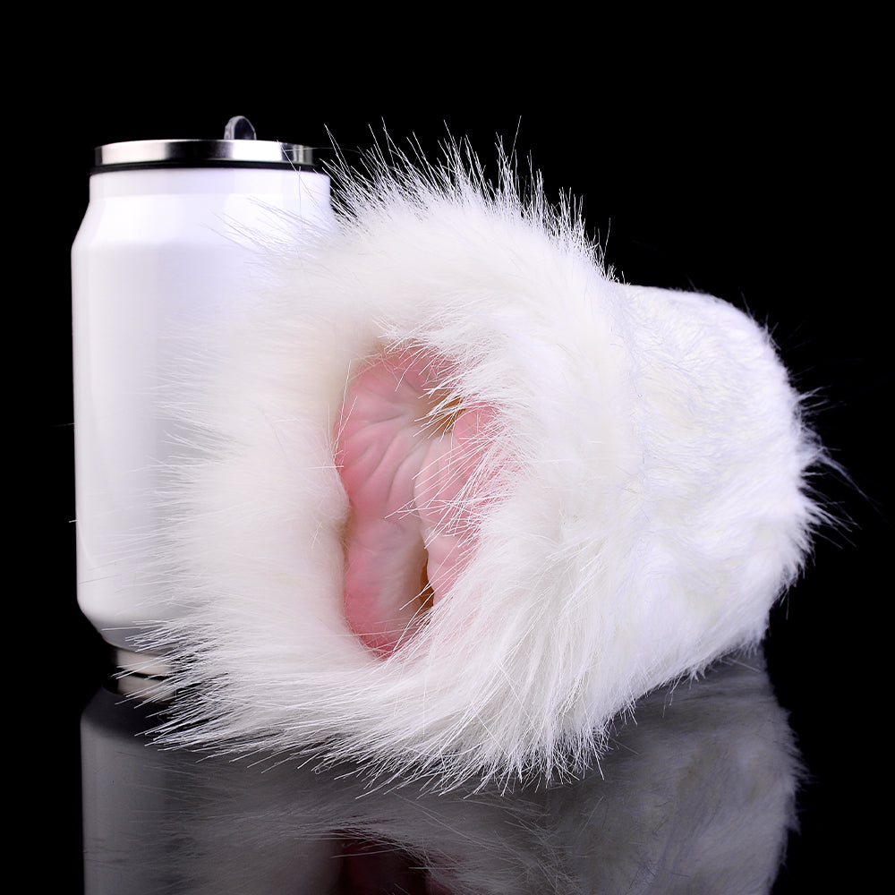 Merino Sheep Pocket Pussy Furry Sex Doll - White Fur Animal Pussies Penis Masturbator