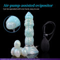 Ovipositor Dildo – Platinum Silicone Monster Egg-Laying Fantasy | DarcoSilk Blue | 9.8 Inch
