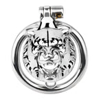 Metal Beast Tiger & Bull Chastity Cage with Bell