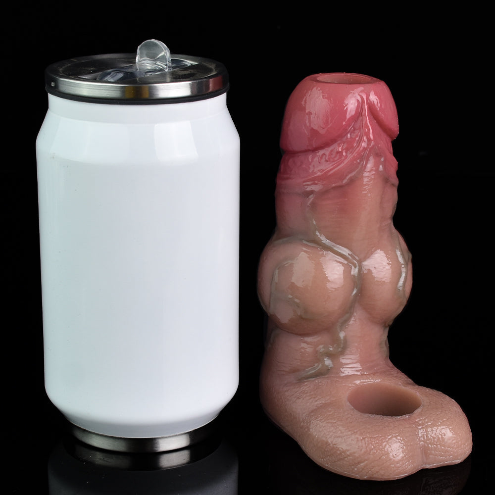 Knotted Dildo Cock Sleeve Sex Toy for Men - Realistic Penis Extender Cockring Ejaculation Trainer