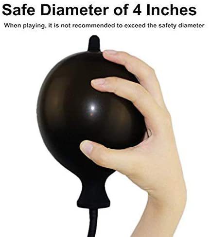 Inflatable Anal Plug - Silicone Dildo Classic Threads Prostate Massager