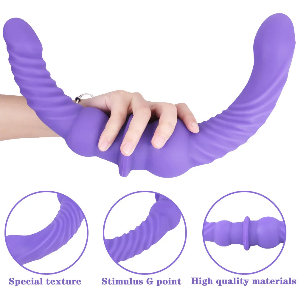 Double End Dildos Anal Plug - Realistic Dildo G Spot Prostate Massager Couple Sex Toys