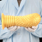 Big Giant Dildo Butt Plug - Golden Huge Knotted Dildos Anal Expansion Dilator Sex Toys
