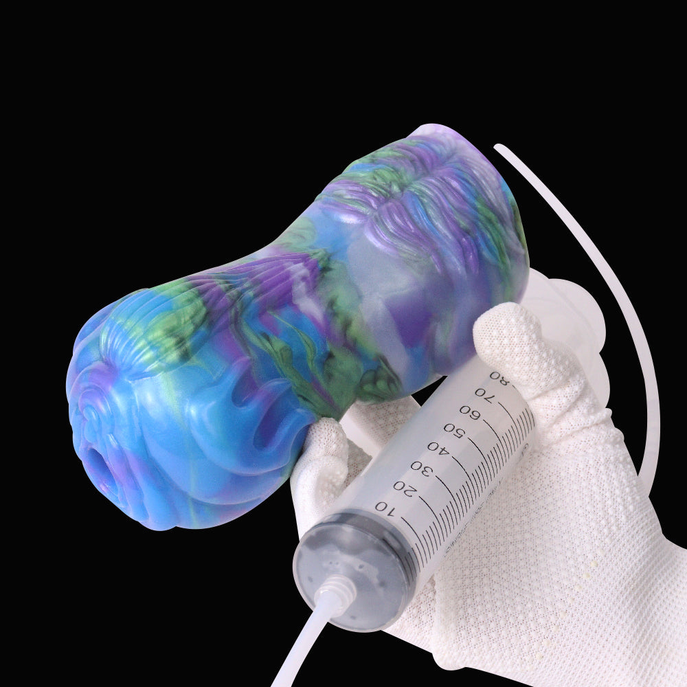 Ejaculating Alien Beast Pocket Pussy – Squirting Silicone Masturbator