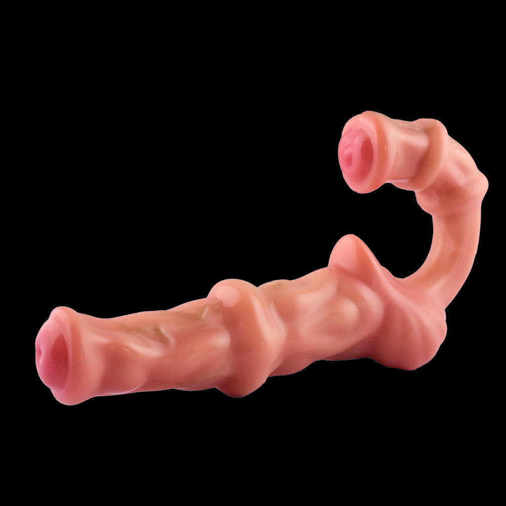 Strapless Dildo Lesbian Pegging Sex Toys - Vibrating Double End Horsedildo Strapon Belt Wearable