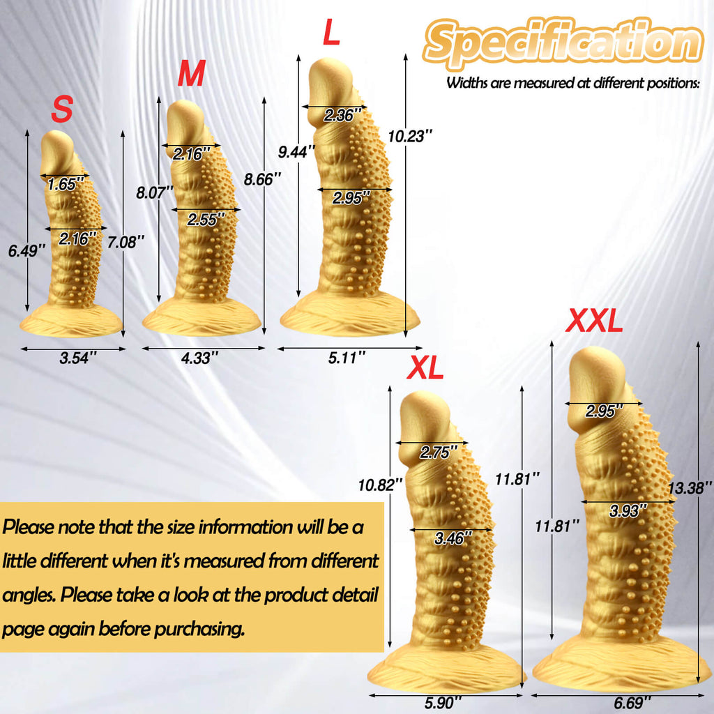 13 Inch Yellow Large Anal Dildo - Tarisss Sex Toy Store