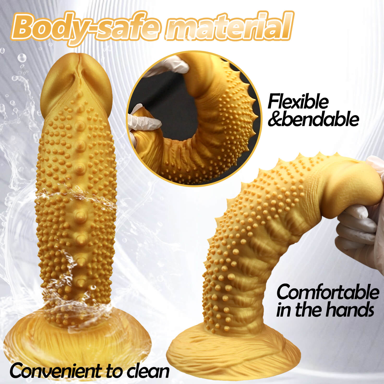 13 Inch Yellow Large Anal Dildo - Tarisss Sex Toy Store