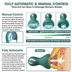 Oral Sex Sucking Female Masturbation Cup - Clit Nipple Rotating Clamp Women Vibrator